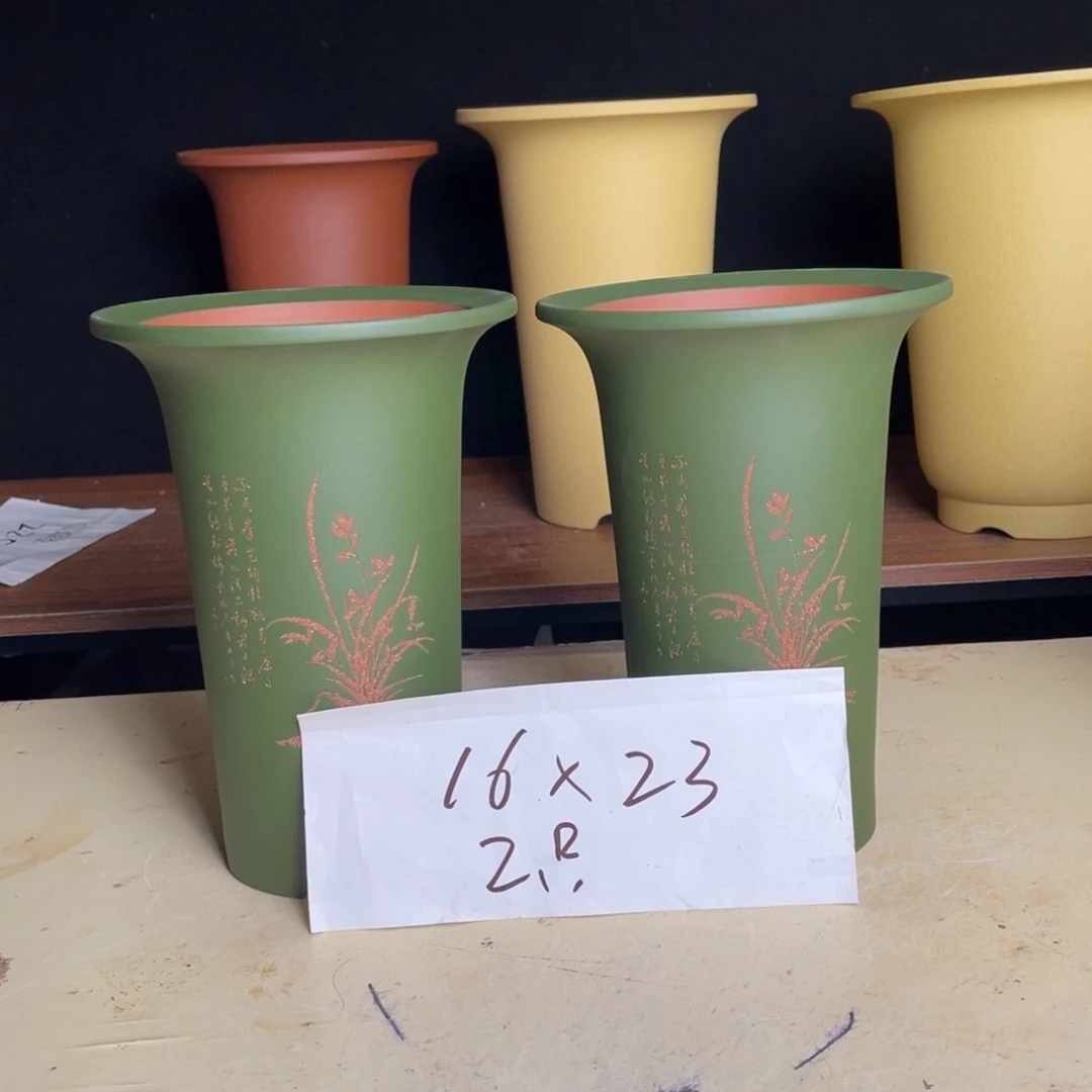 宜兴原矿紫砂花盆