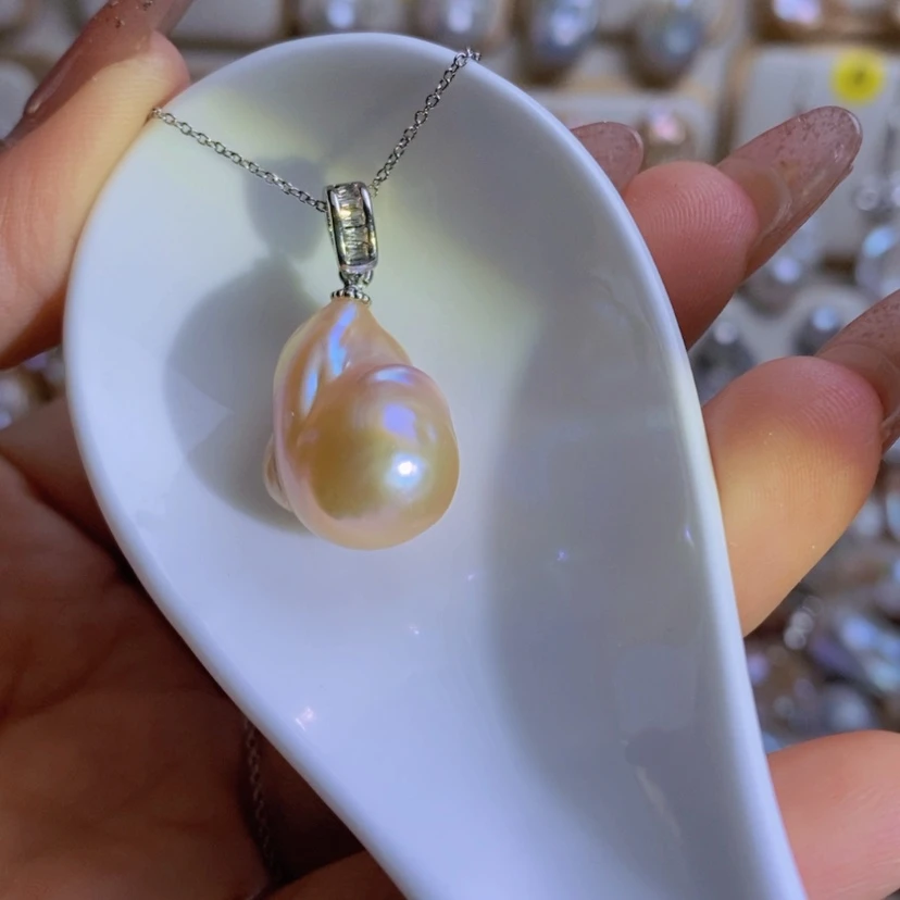 【闪购商品】淡水珍珠天然淡水珍珠（微瑕）合金