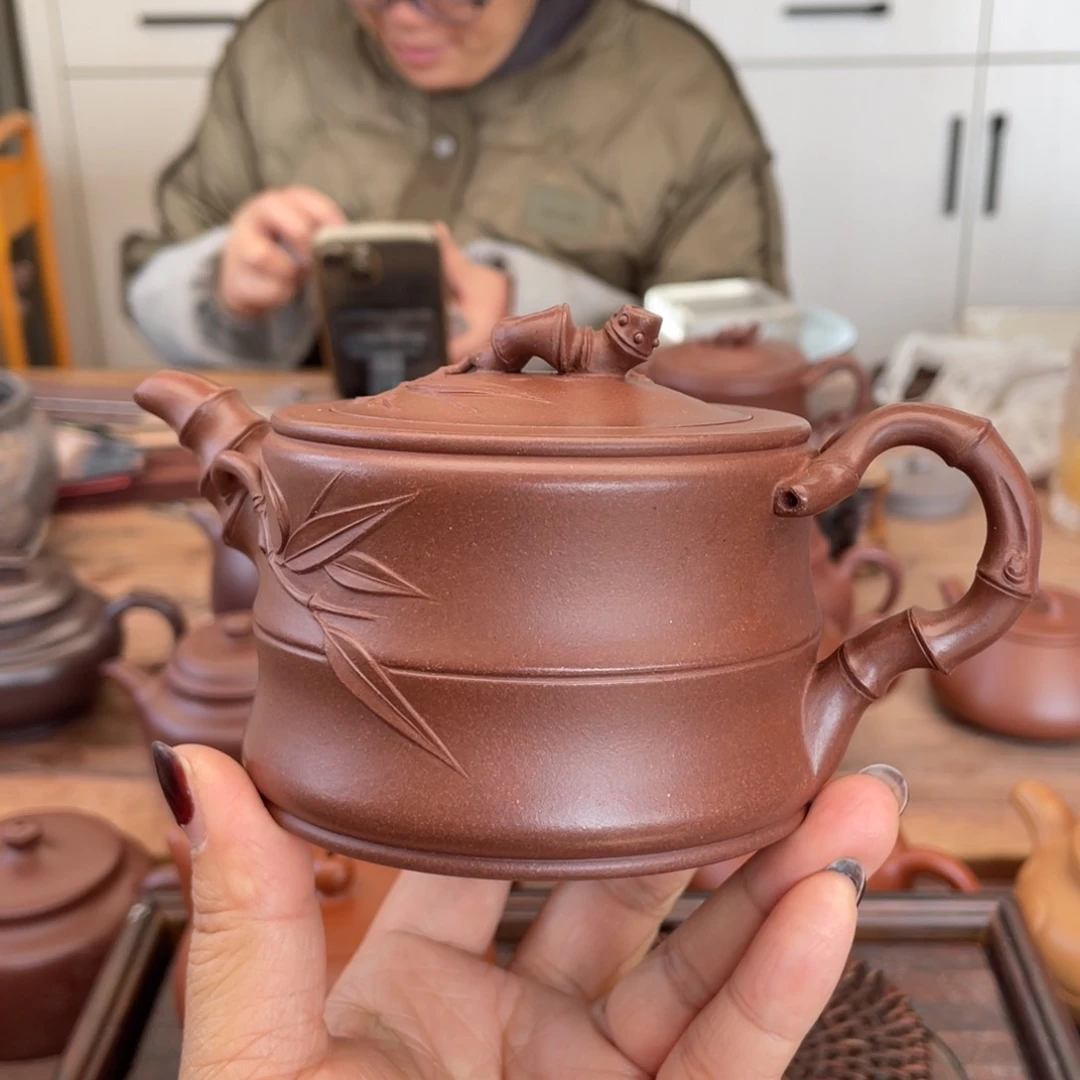 紫砂茶壶医*两节竹段