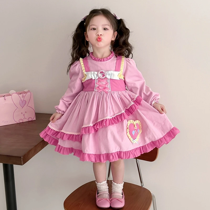 小女童连衣裙春季2025新款女孩洛丽塔公主裙儿童春装长袖裙子