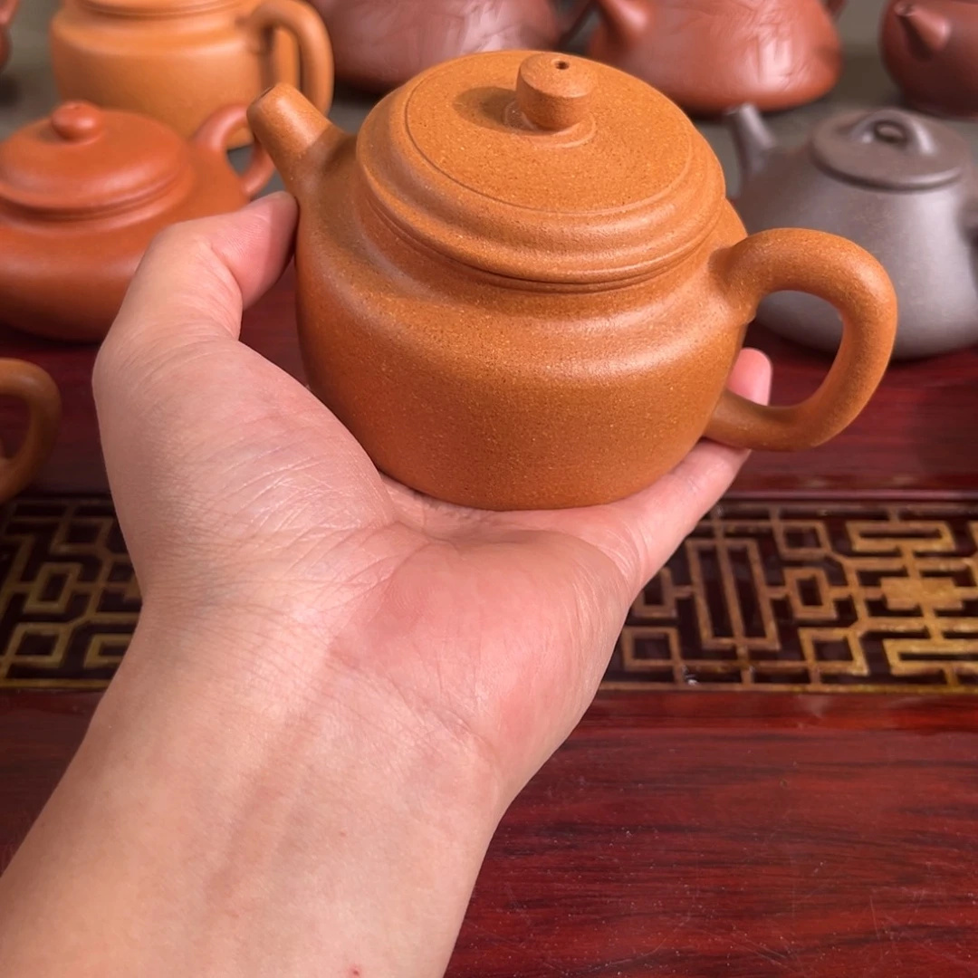 茶壶紫砂明**仁刻画得中全手工制作壶壶