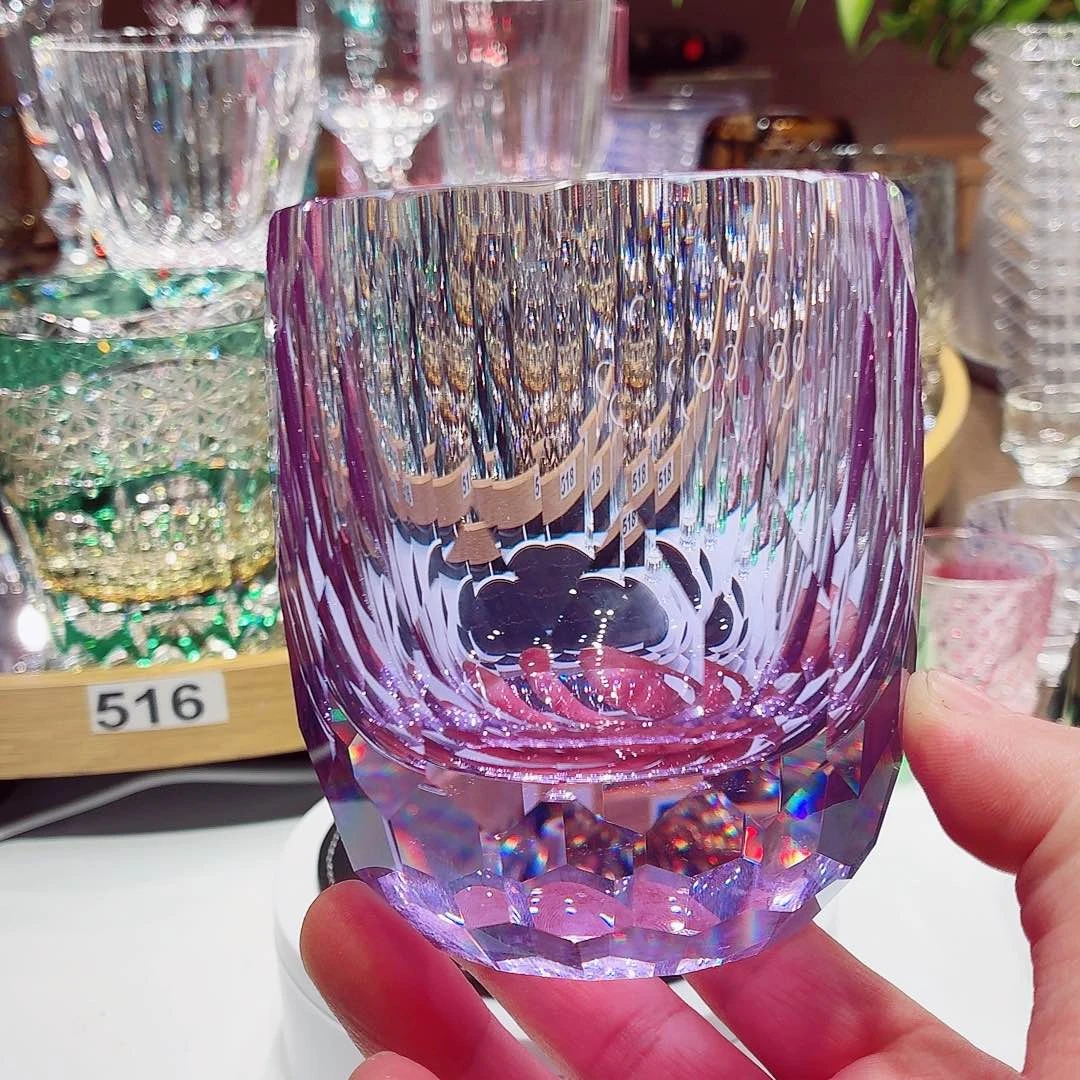 水晶玻璃平底款威士忌