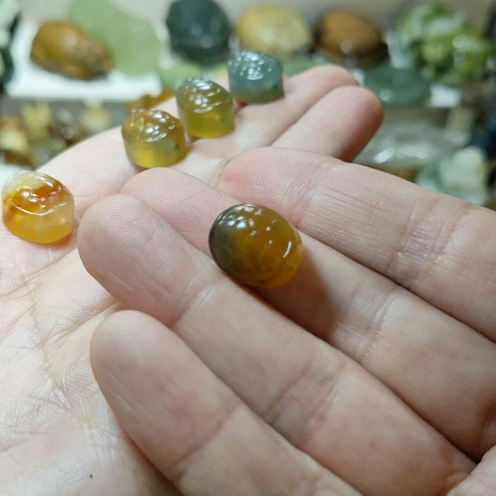 岫玉挂坠款式未镶嵌央*