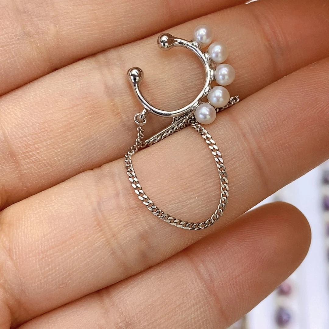 淡水珍珠耳饰未镶嵌