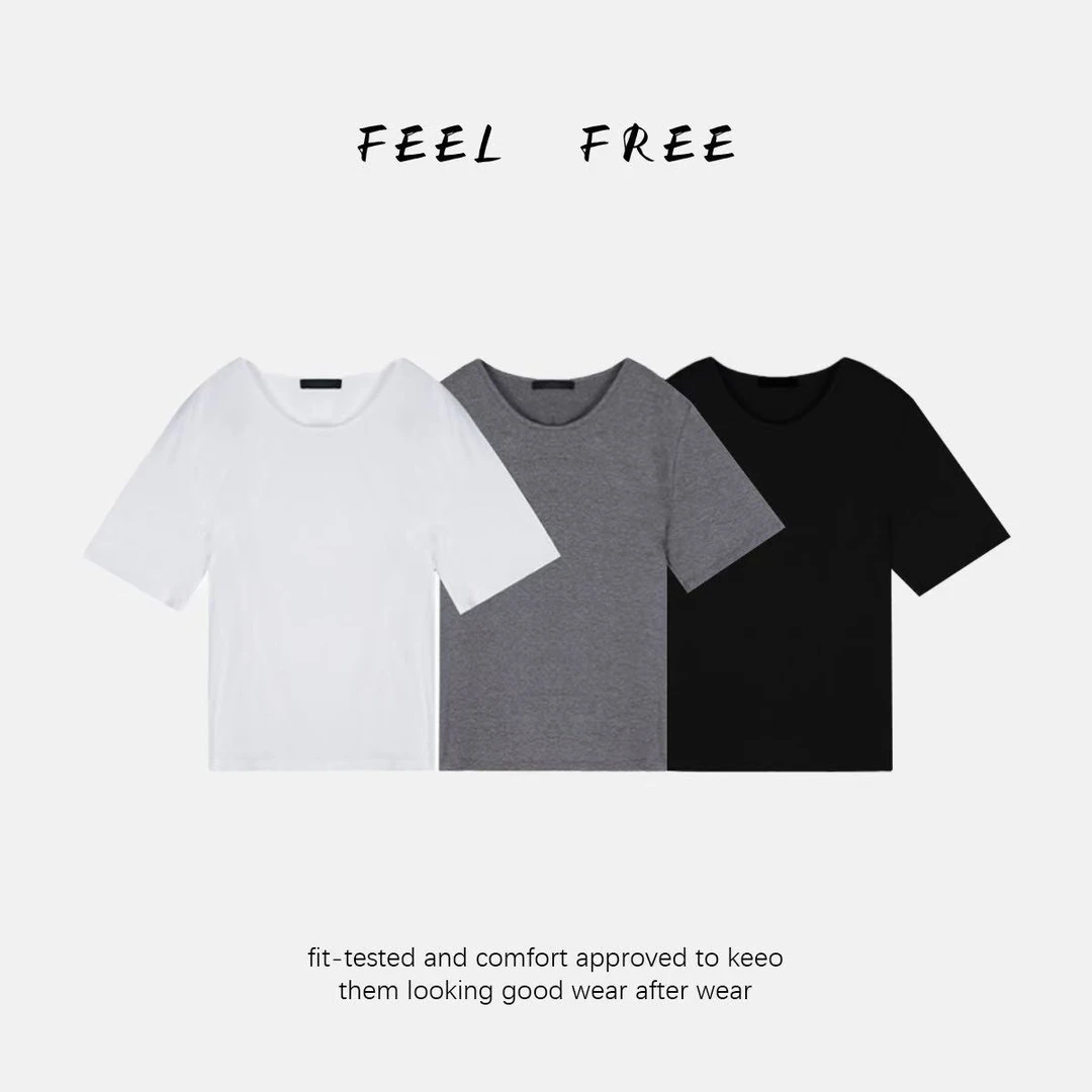 FEEL FREE-垫肩纸片tee  2025新款NEW