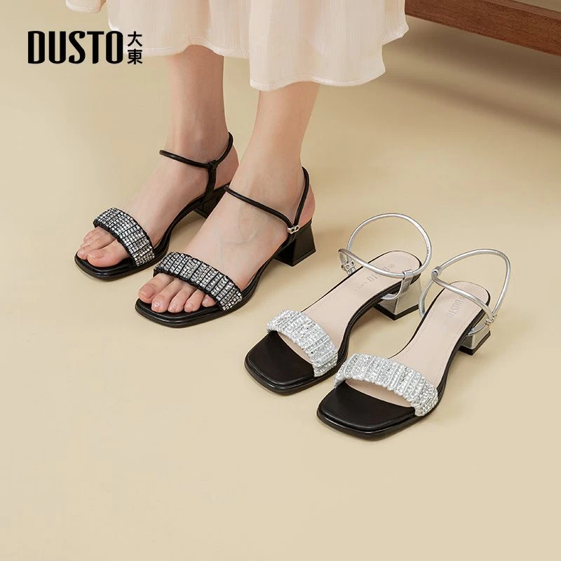 大东凉鞋女夏外穿出游百搭爆款轻奢女鞋气质简约增高鞋子女款0001