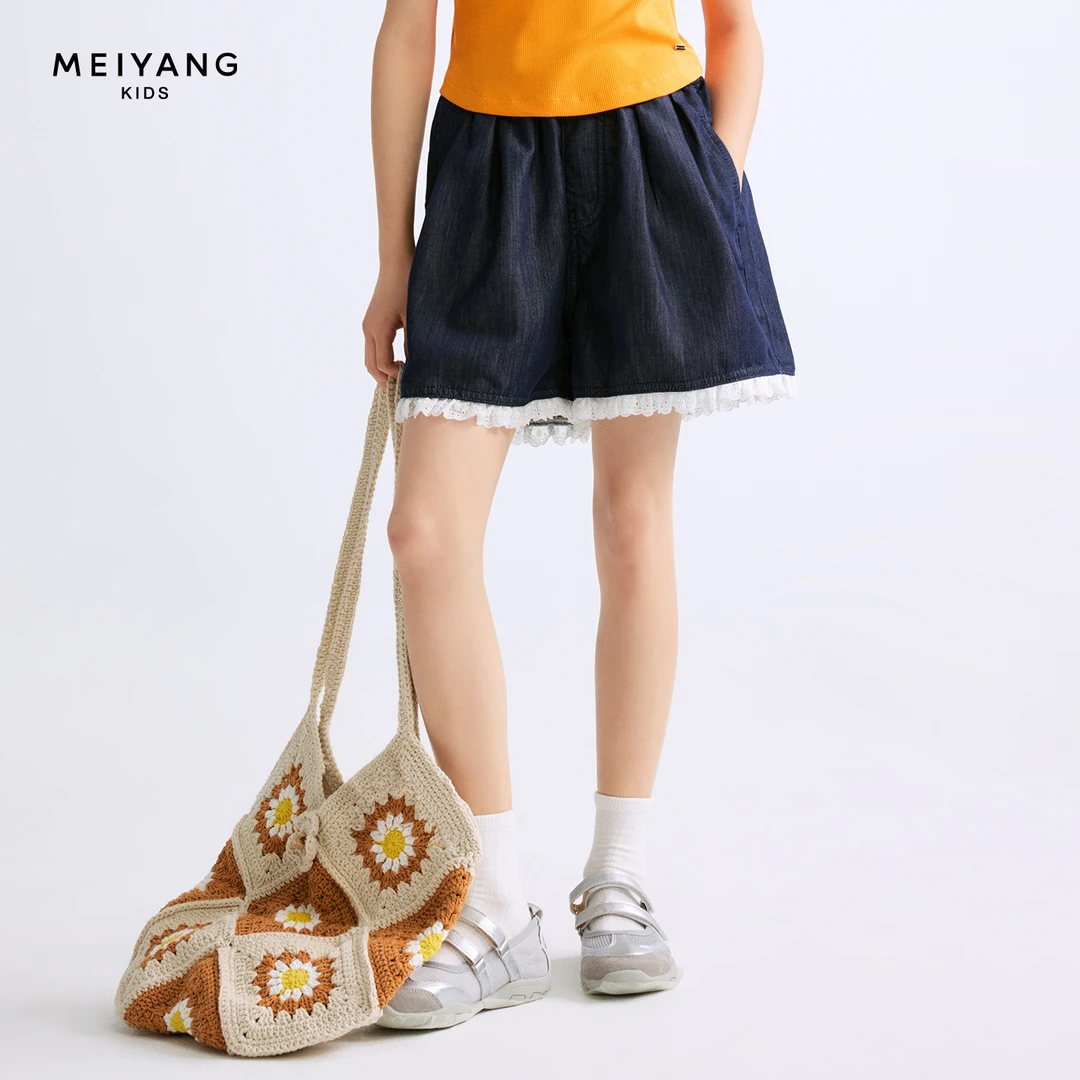 【miu系学园裤】美洋童装MEIYANGKIDS女童潮流春夏学园裤休闲裤女童