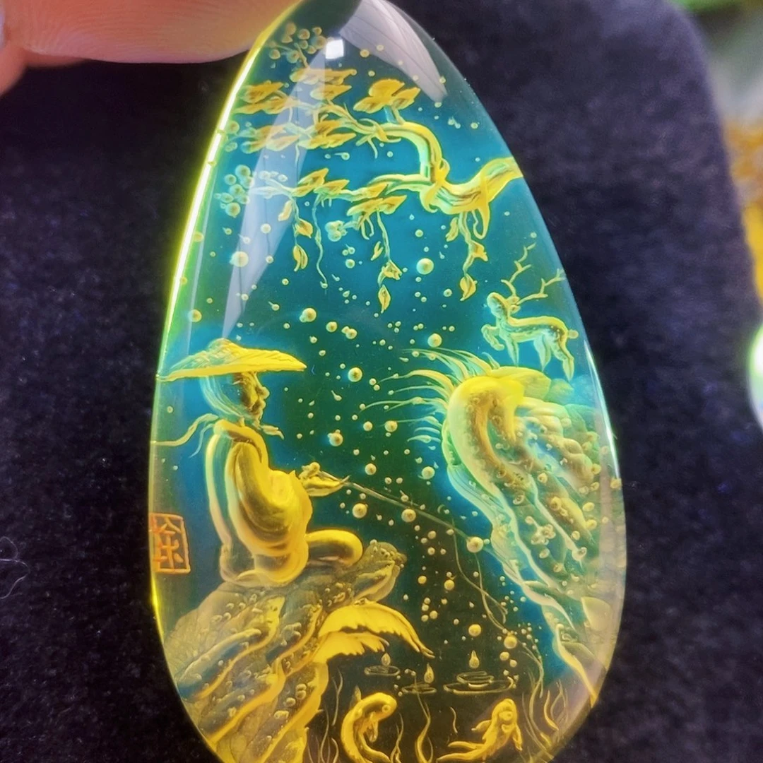【闪购商品】金珀吊坠(不含链)未镶嵌