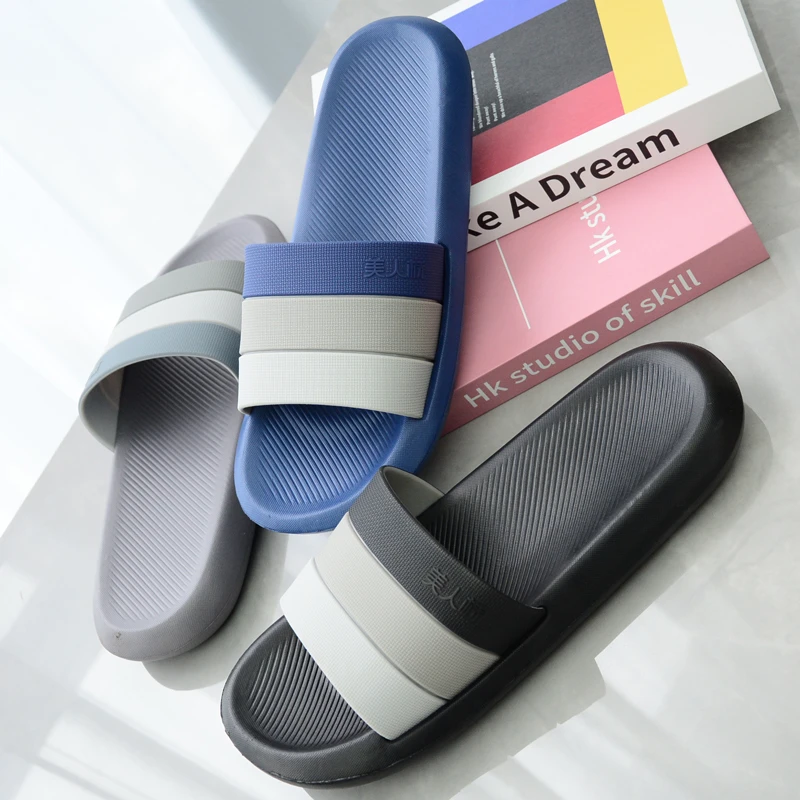 2025厚底美人桥拖鞋男夏季居家外穿防滑休闲加厚软底EVA泡沫凉拖