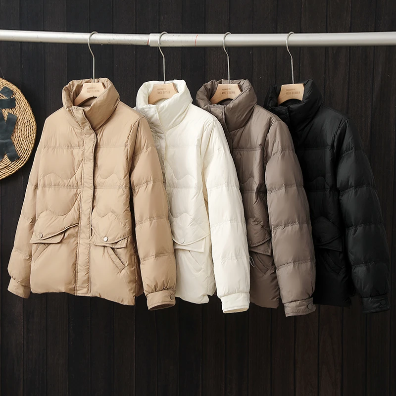 2025秋冬新款短款羽绒服女士百搭保暖休闲韩版通勤小个子休闲外套