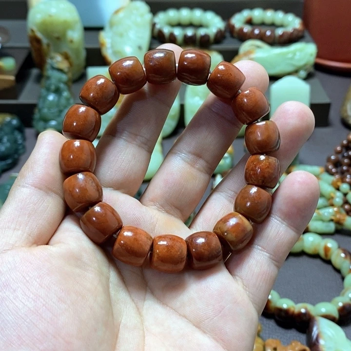 阿***彬手链未镶嵌透闪石质玉手串卡13