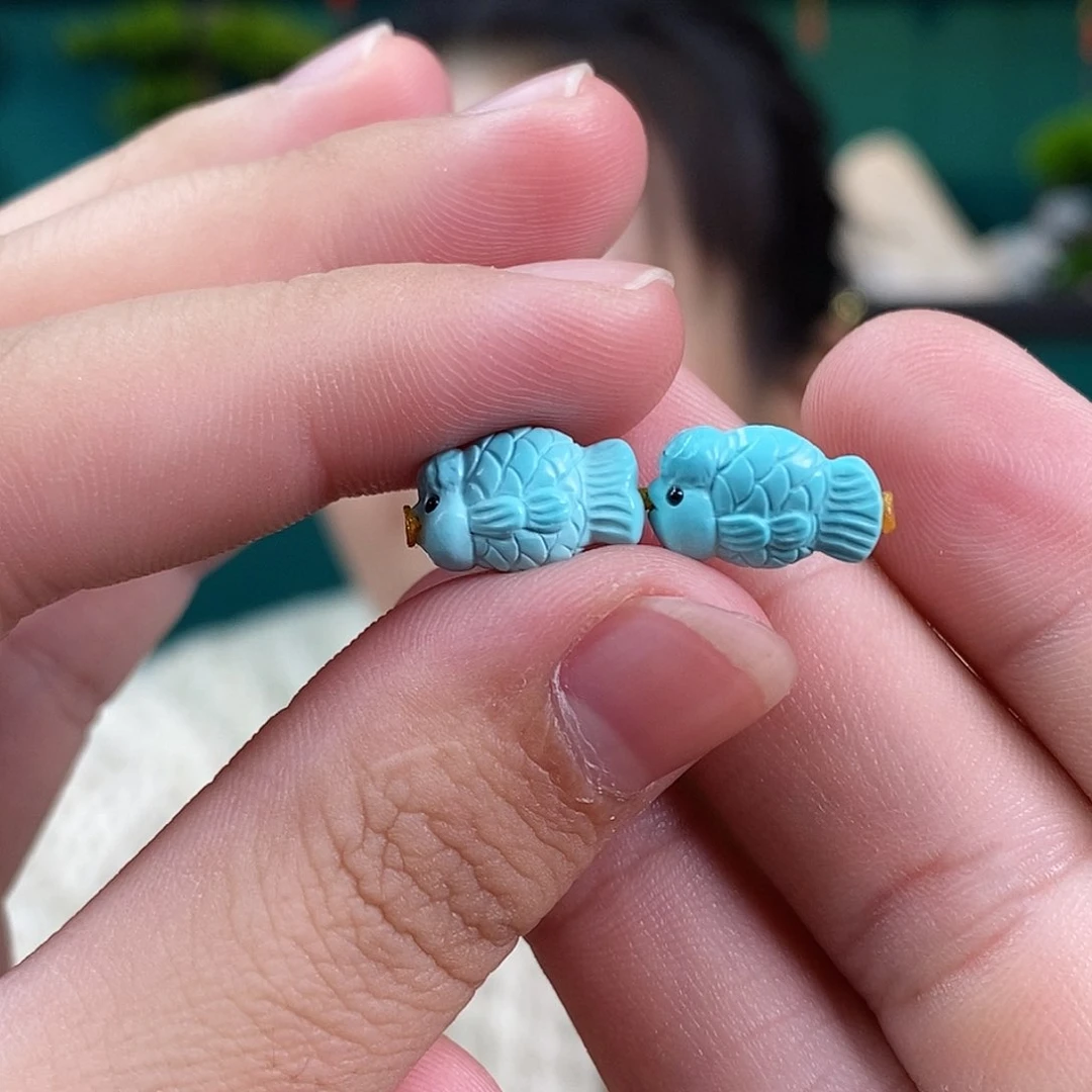 绿松石珠宝奇石未镶嵌海**