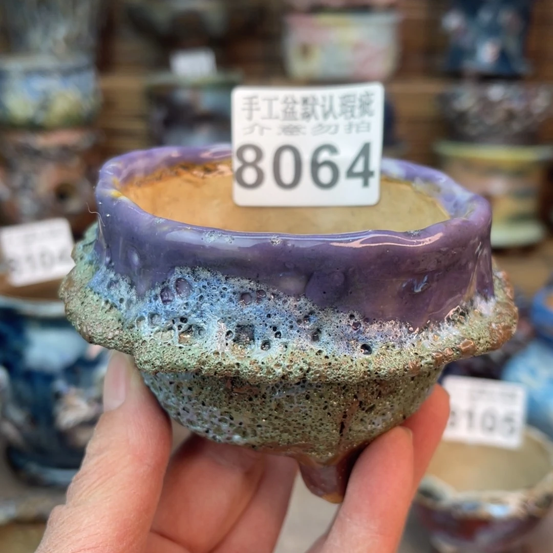 手工花盆默认瑕疵完美者勿拍