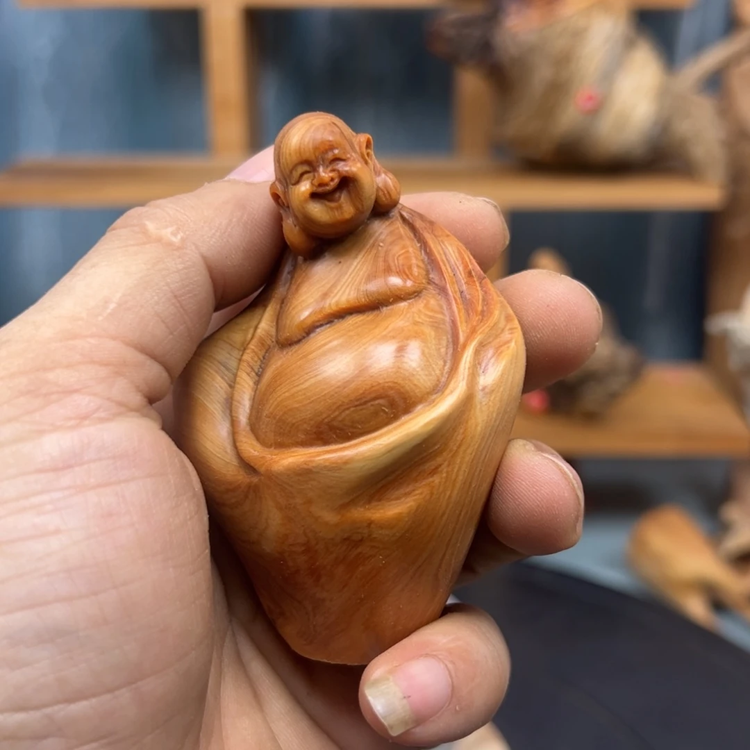 木虎*崖柏木摆件手把件