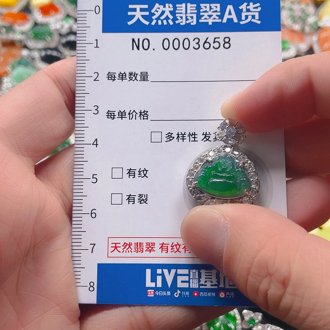 翡翠未镶嵌吊坠(不含链)