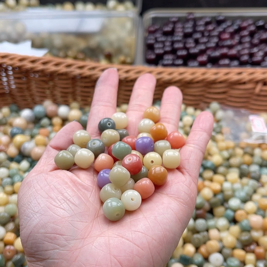 白玉菩提吊坠A/10mm/100颗福利不售后