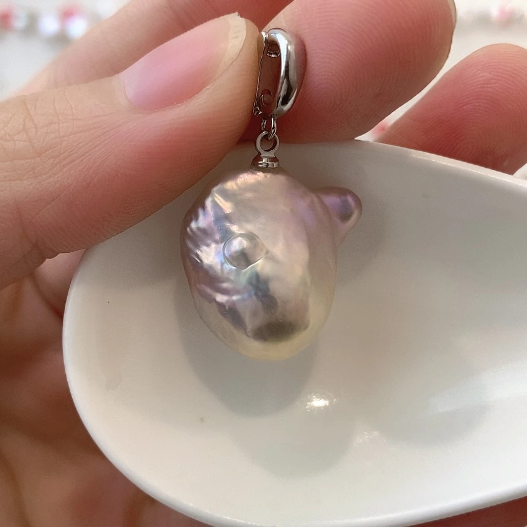 淡水珍珠颈饰银S925镶嵌