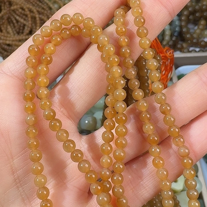 和田玉（糖玉）未镶嵌手链4mm