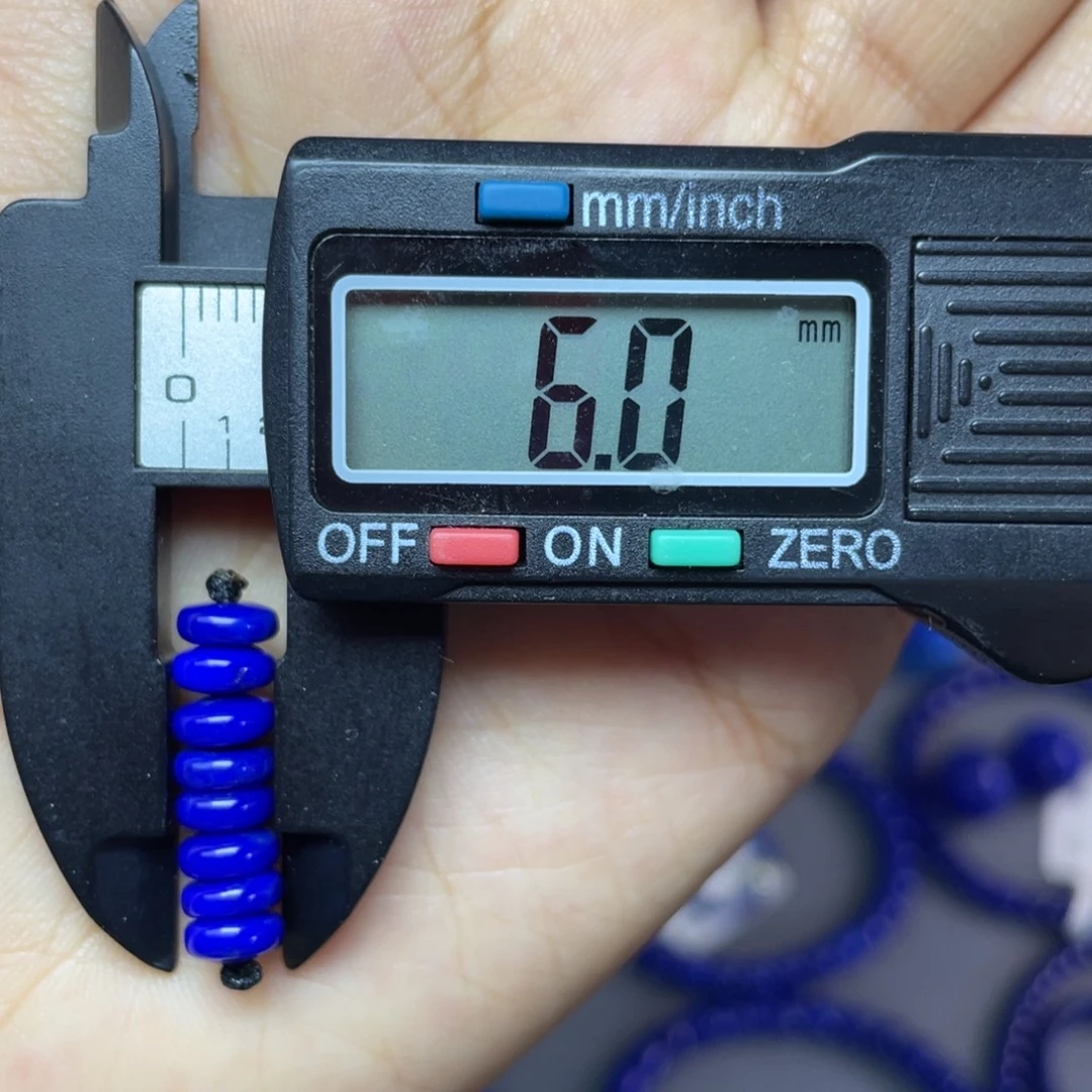 青金石未镶嵌6mm隔片