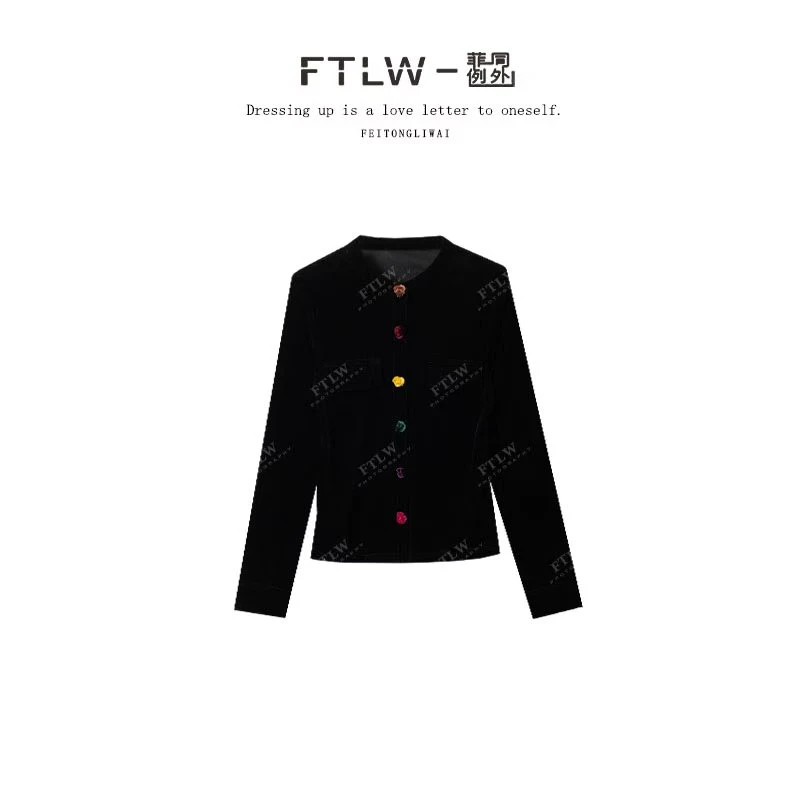 板熙FTLW-【小彩豆】高级感气质时尚优雅女装上衣-3914