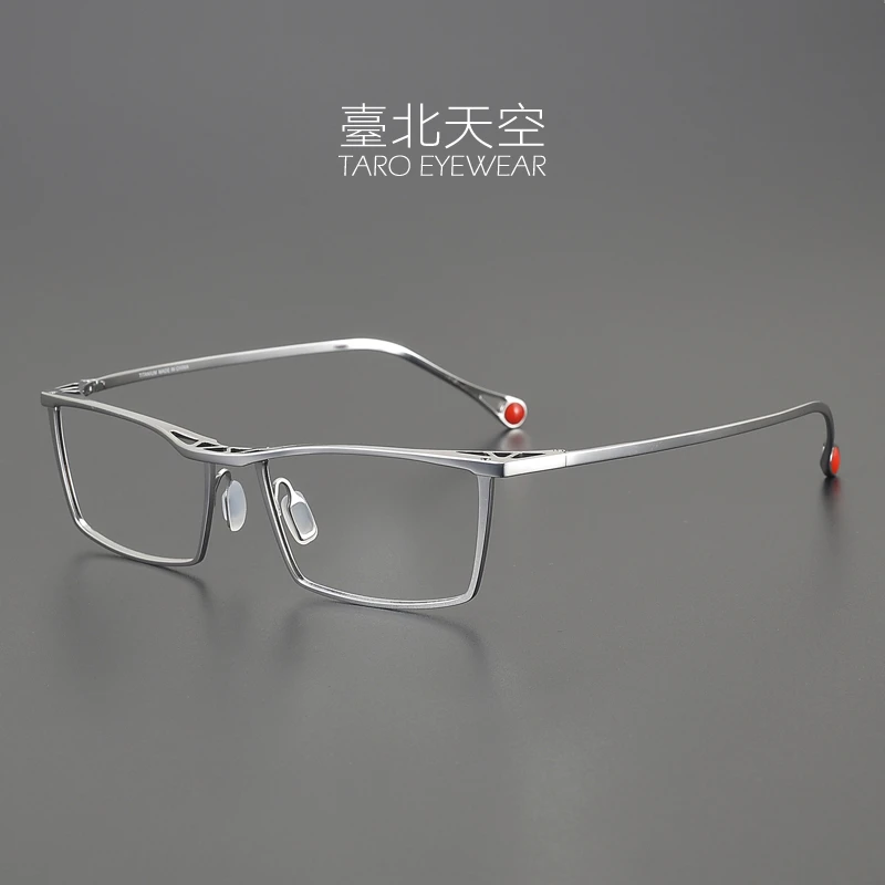 空气力學！先锋设计日本超轻纯钛防蓝光男潮近视方框眉线眼镜框架