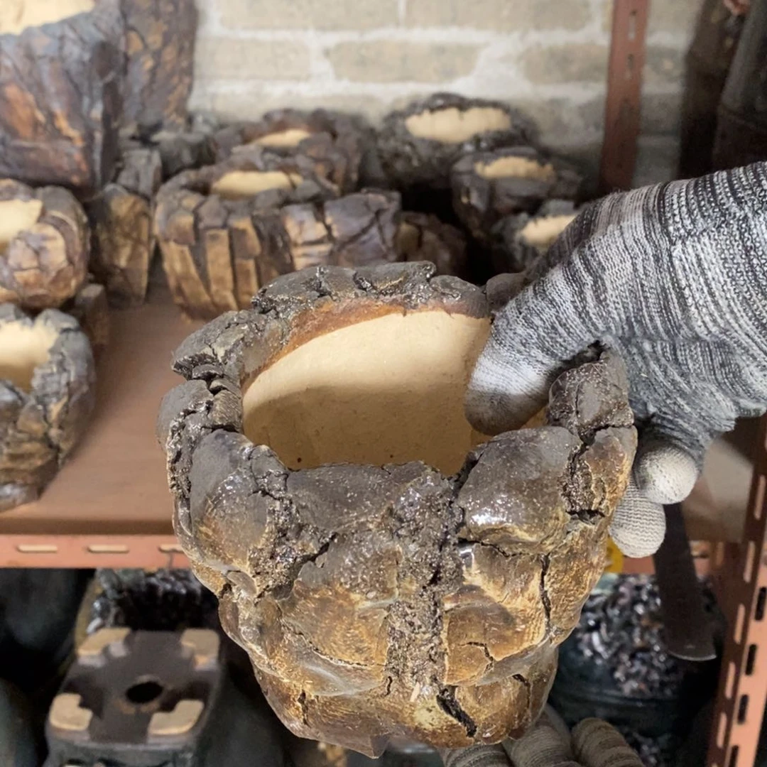 红陶青藤花器多肉花盆