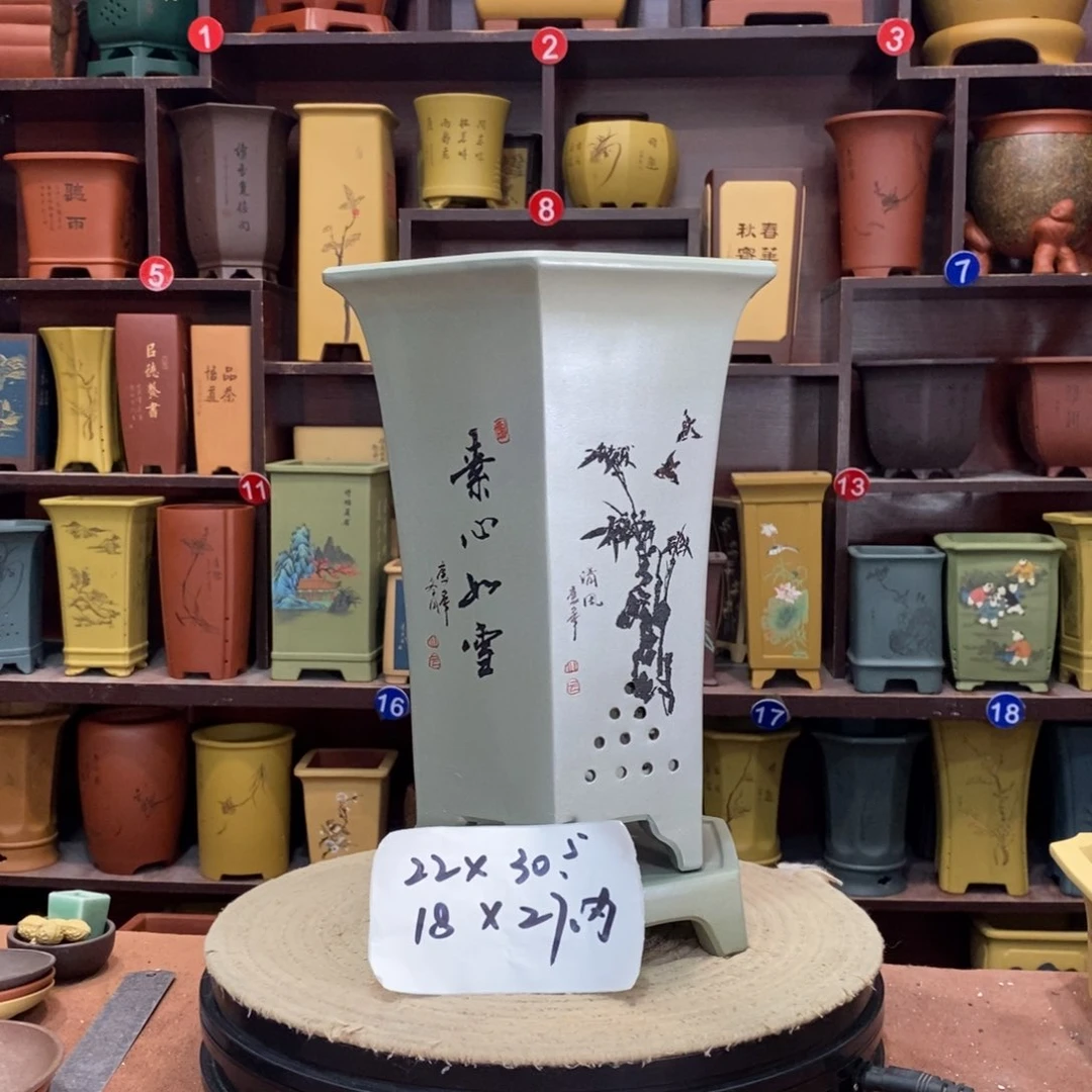 紫砂艺术紫砂花盆