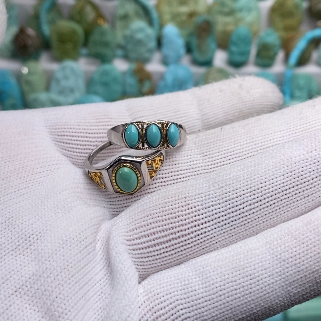 梁***垚绿松石银S925镶嵌绿松石