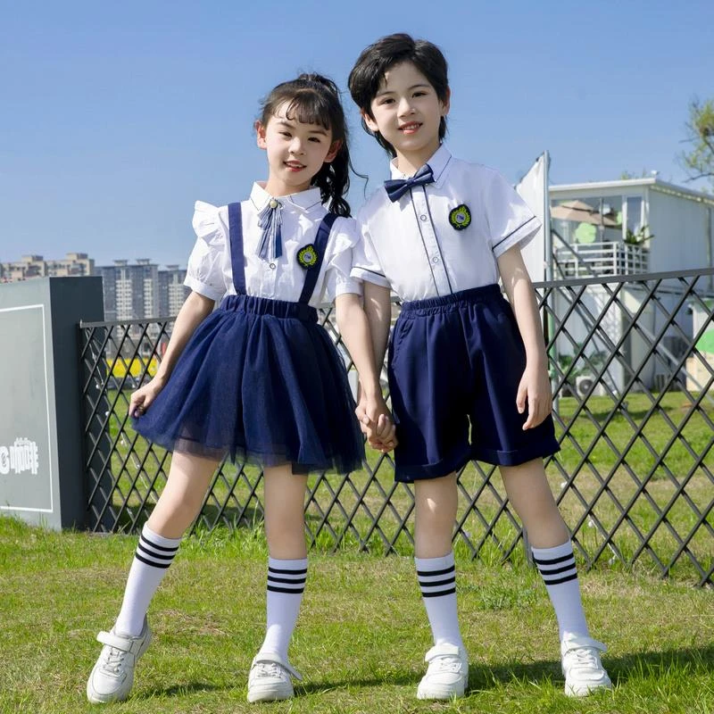 六一儿童演出服学院风表演服班服幼儿园毕业照小学生朗诵大合唱团