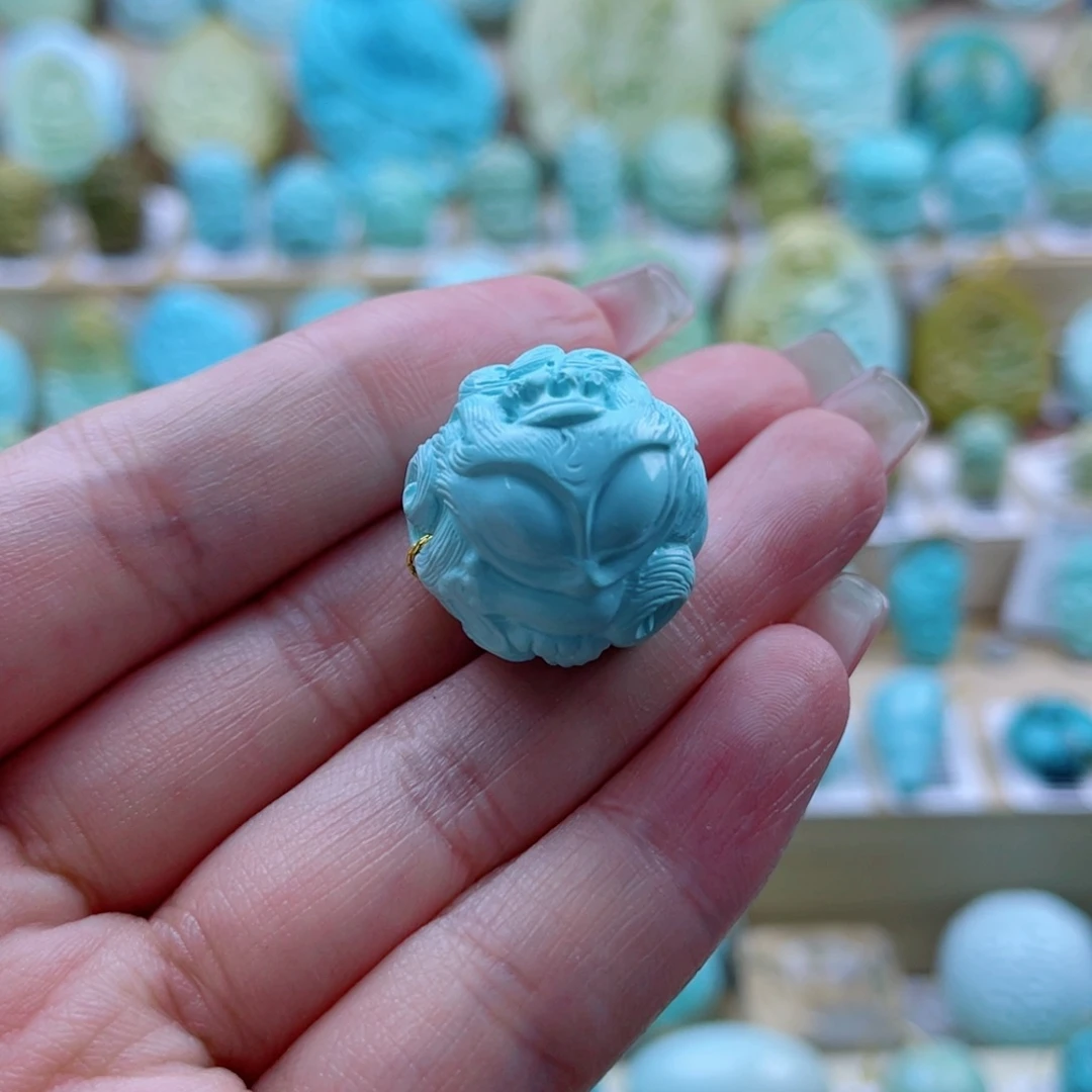 绿松石未镶嵌珠宝奇石20mm