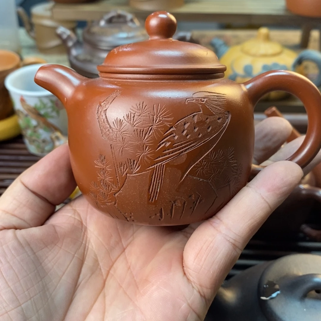 茶壶紫砂宜兴紫砂壶qq160cc