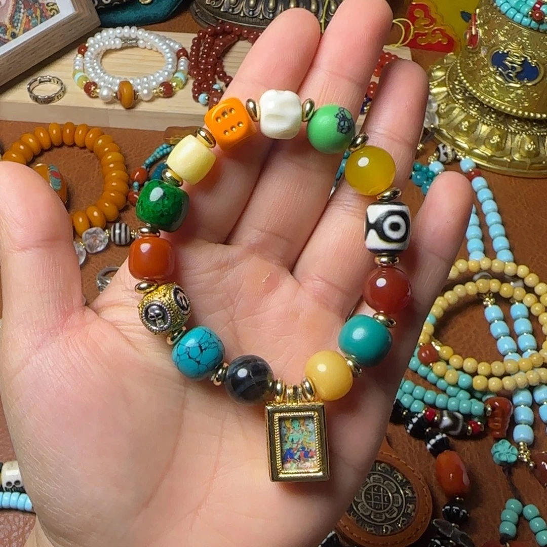 DIY玻璃藏式手串/108念珠