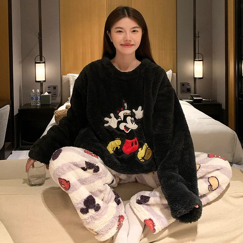 女孩睡衣2025年新款珊瑚绒秋冬季加厚爆款冬天家居服套装可外出穿