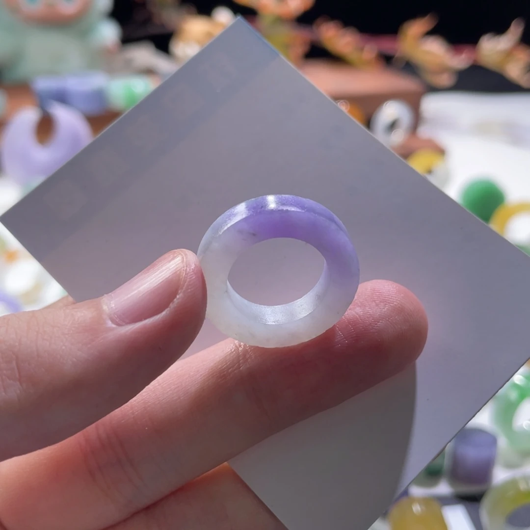 未镶嵌定制翡翠紫罗兰8-13