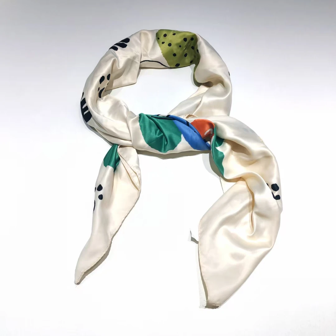 SJ224自然剧场100*100丝巾围巾