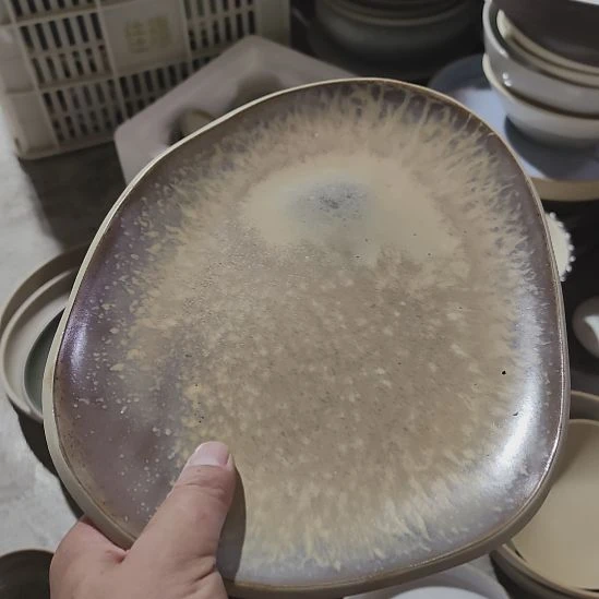 瑕疵陶瓷介意不拍粗陶异形10寸
