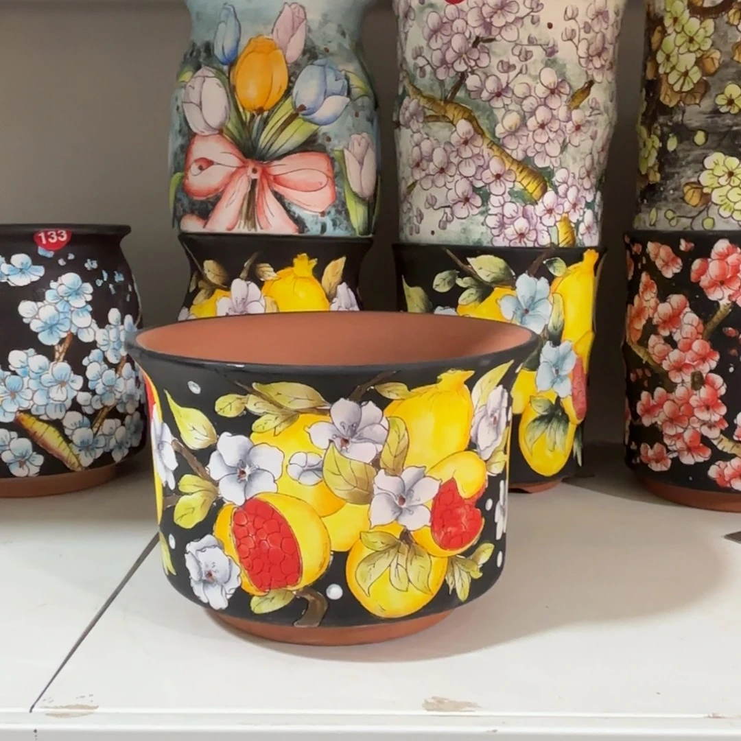 景德镇手绘花盆陶瓷16-11