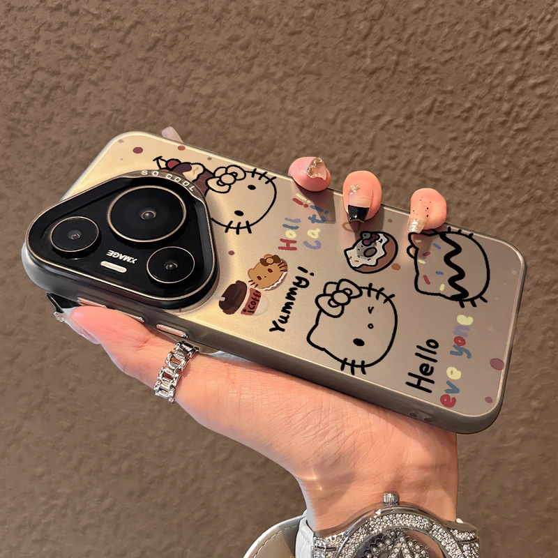 线条凯蒂猫适用华为pura80手机壳新款mate70air高级mate80可爱p70