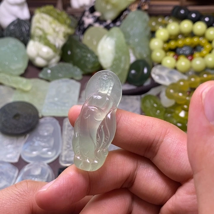 岫玉未镶嵌岫玉颈饰