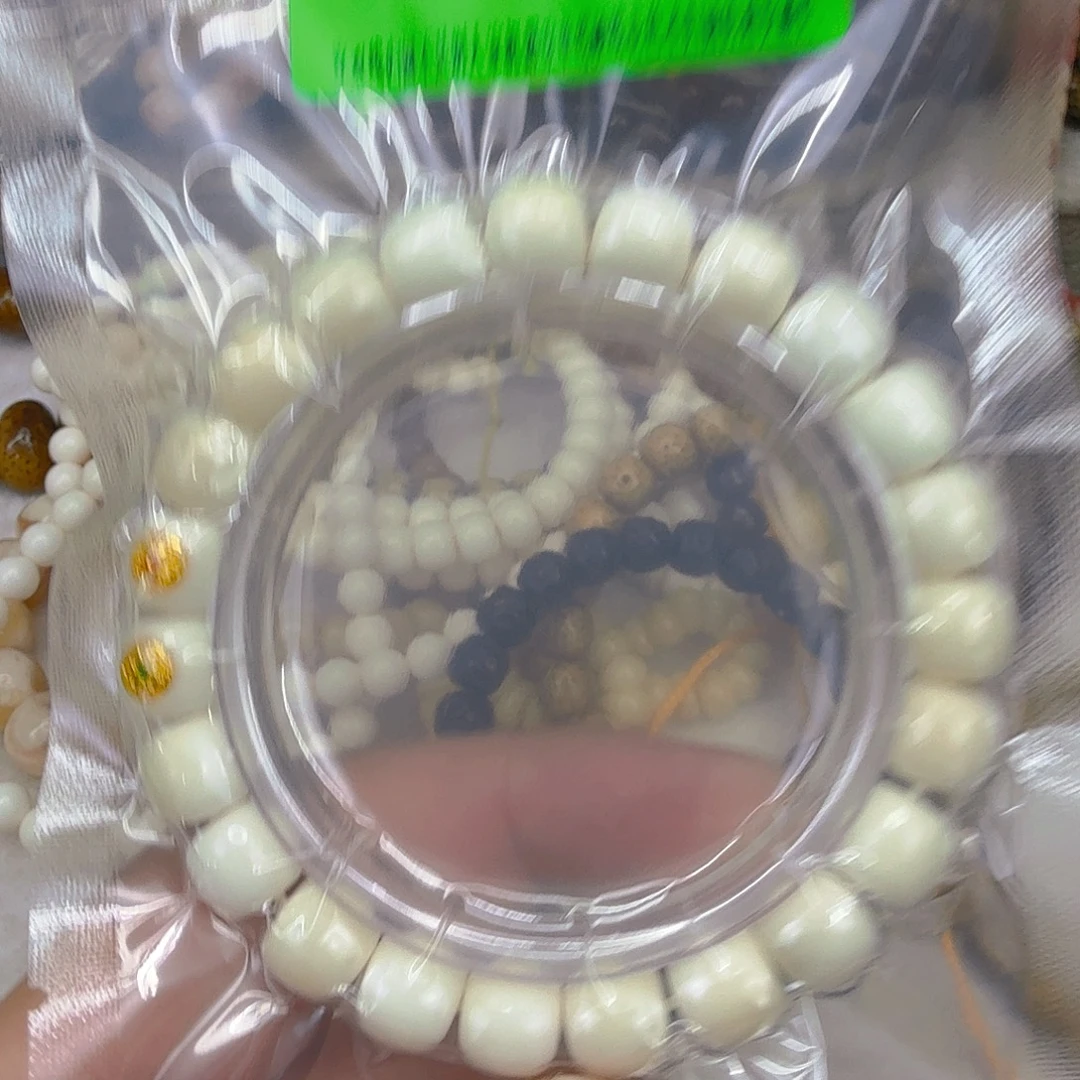 星月菩提手串67白菩提单圈10标