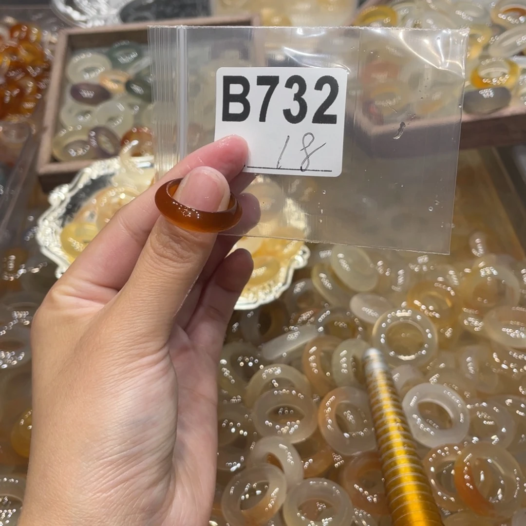 玛瑙/玉髓未镶嵌戒指732