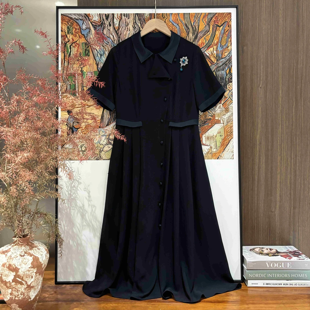 VV&AA 晚街听风 春夏新款时尚气质休闲百搭女装连衣裙 R451