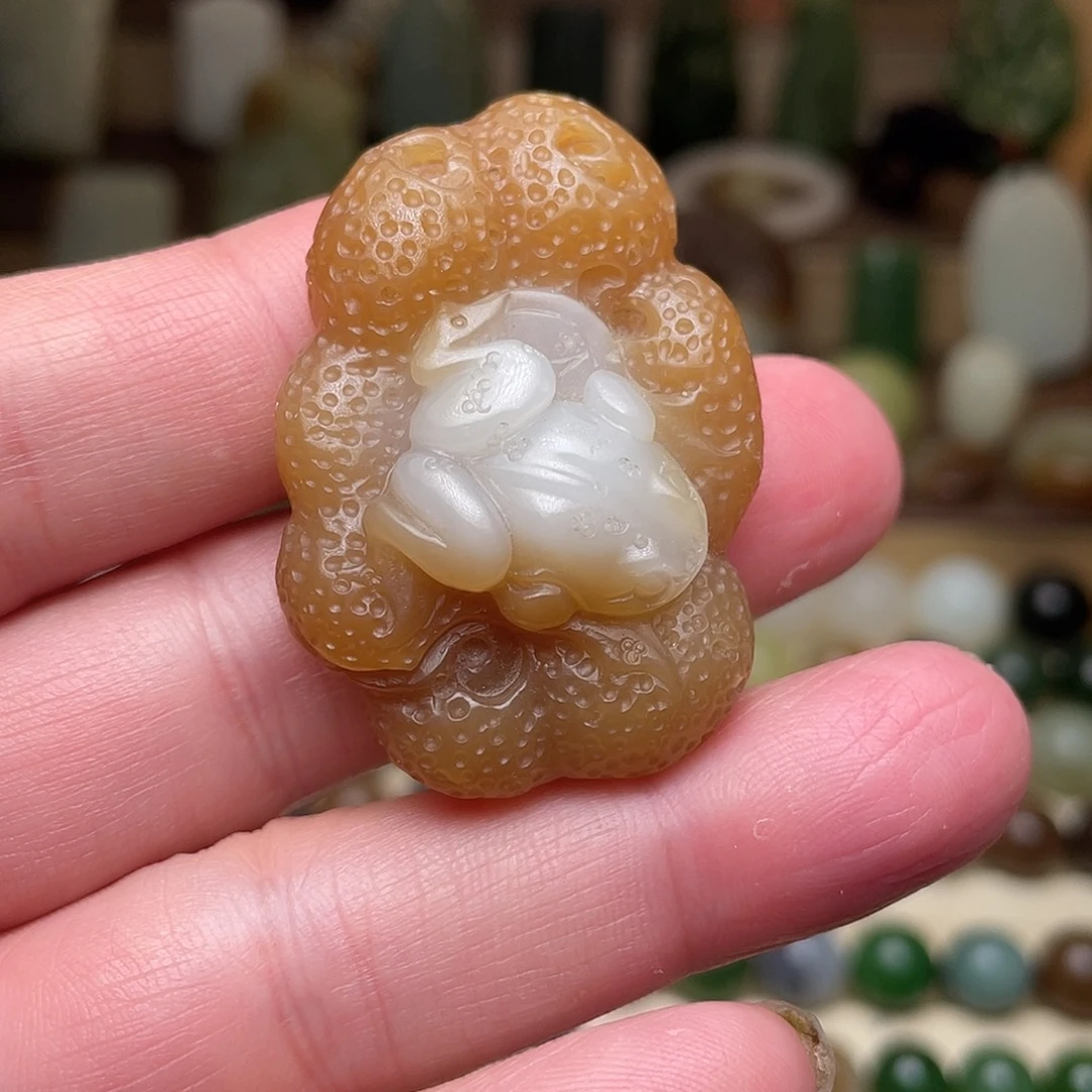 和田玉未镶嵌吊坠(不含链)