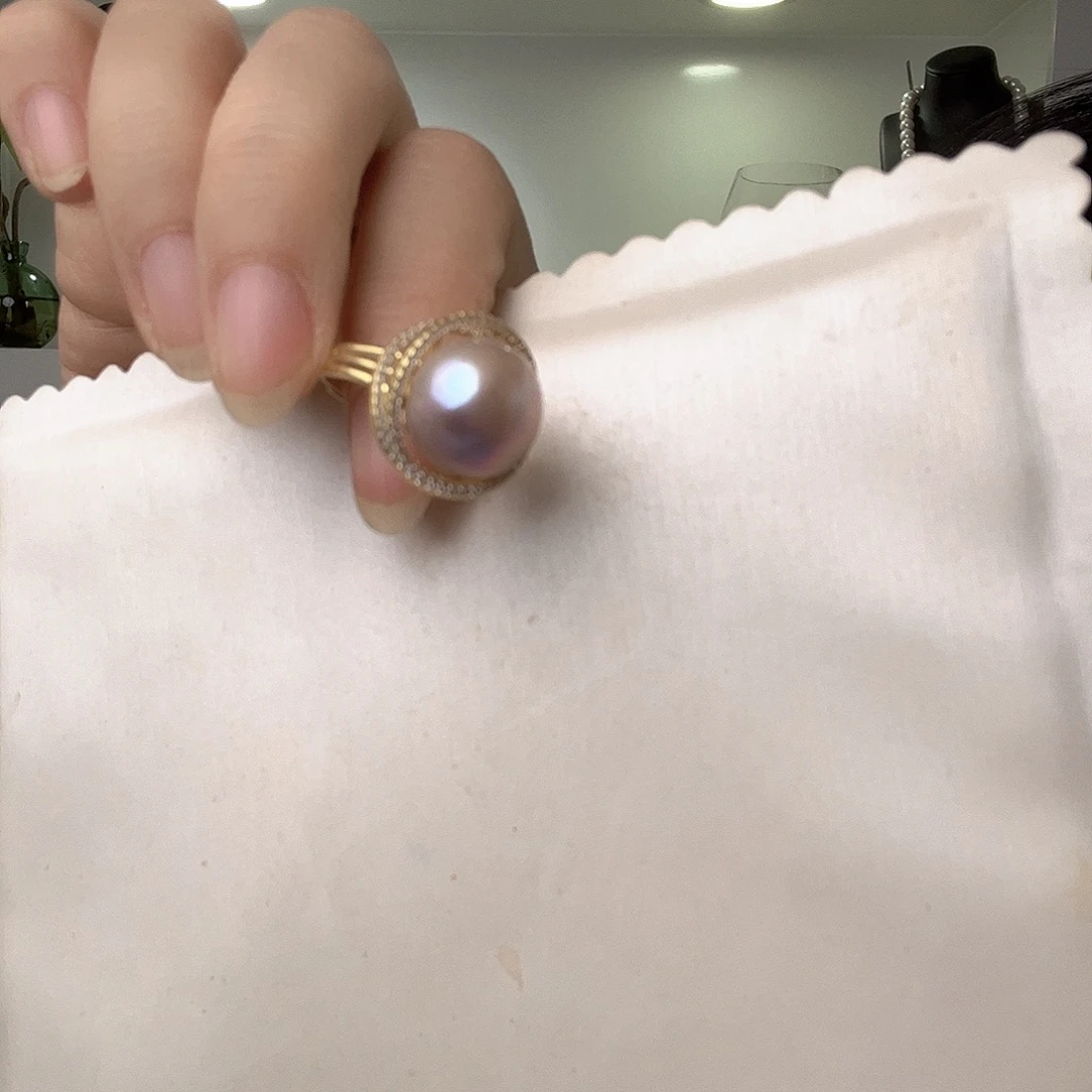 未镶嵌淡水珍珠戒指