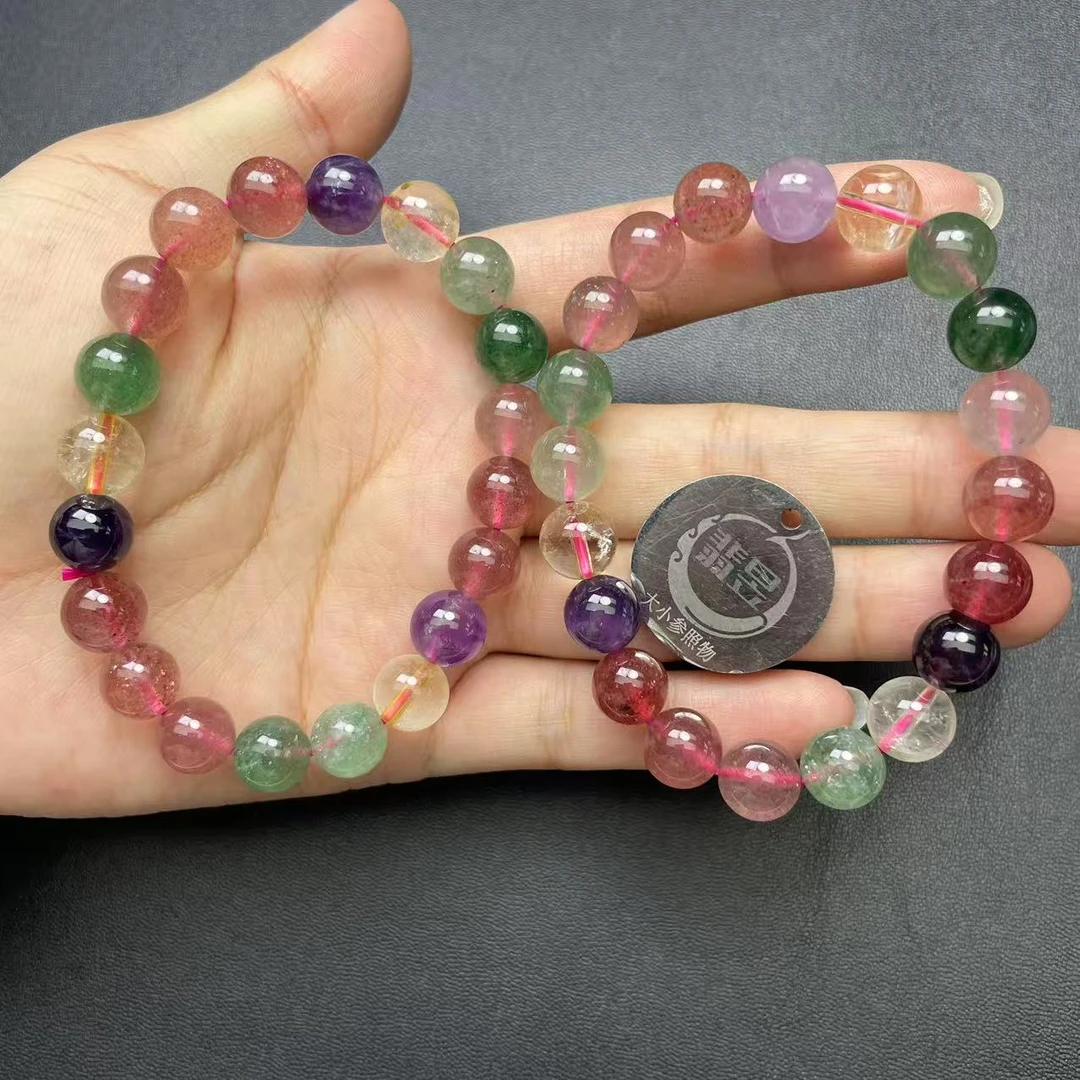 翡昱-SH62-50566-草莓晶多宝手串/约9+/约20颗/-多样性发其一