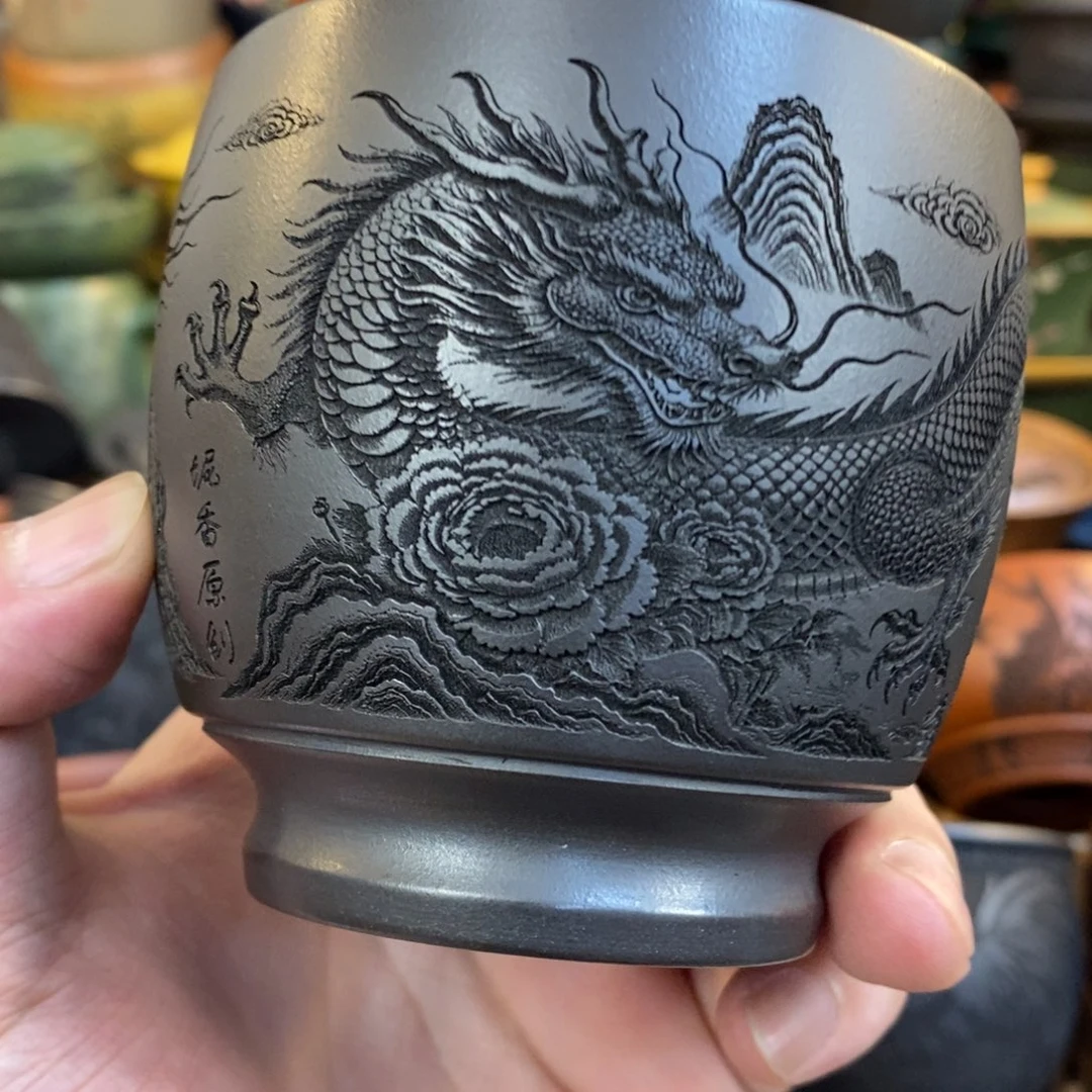 紫砂公道杯宜兴全手工紫砂杯