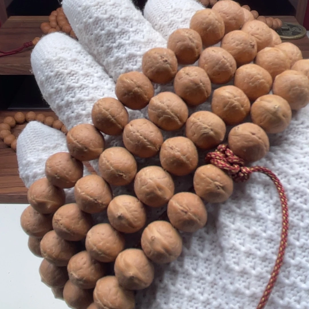 凤眼菩提手串尼泊尔实心飞碟