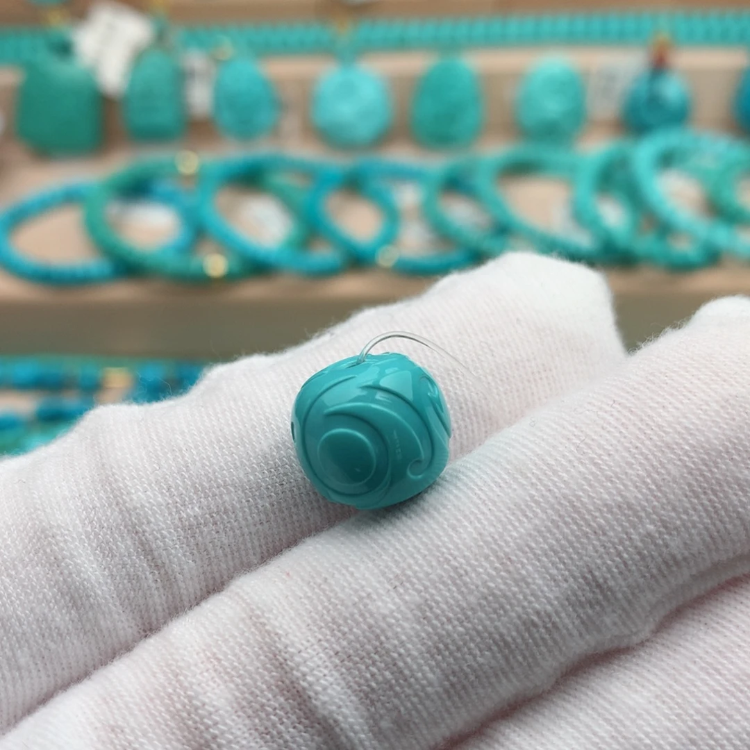 绿松石未镶嵌珠宝奇石12mm