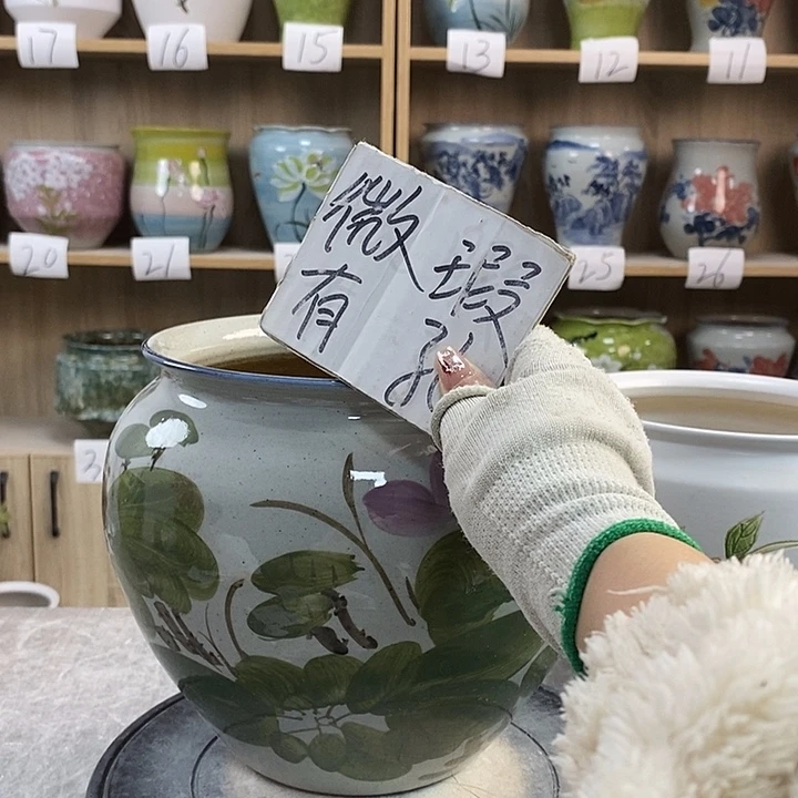 缸58xc景德镇陶瓷花盆