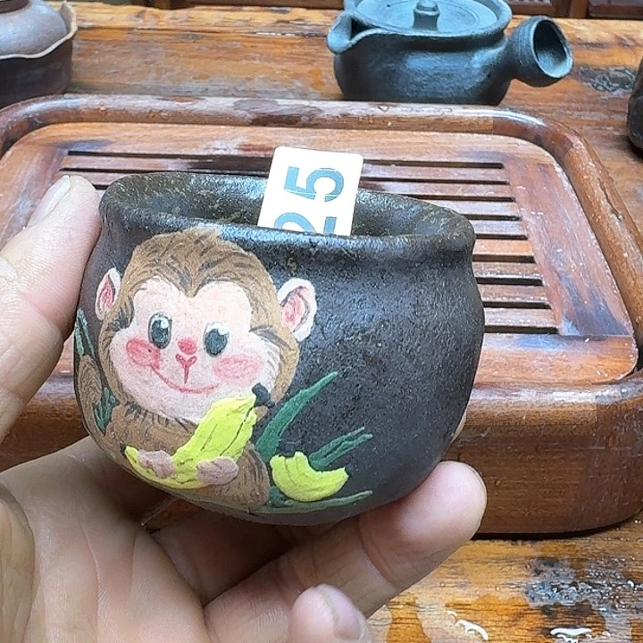 纯手工制作粗陶茶具